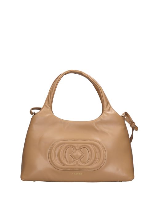 Borsa GIANT LOGO in pelle LA CARRIE | 142P-CD-177-LEABEIGE